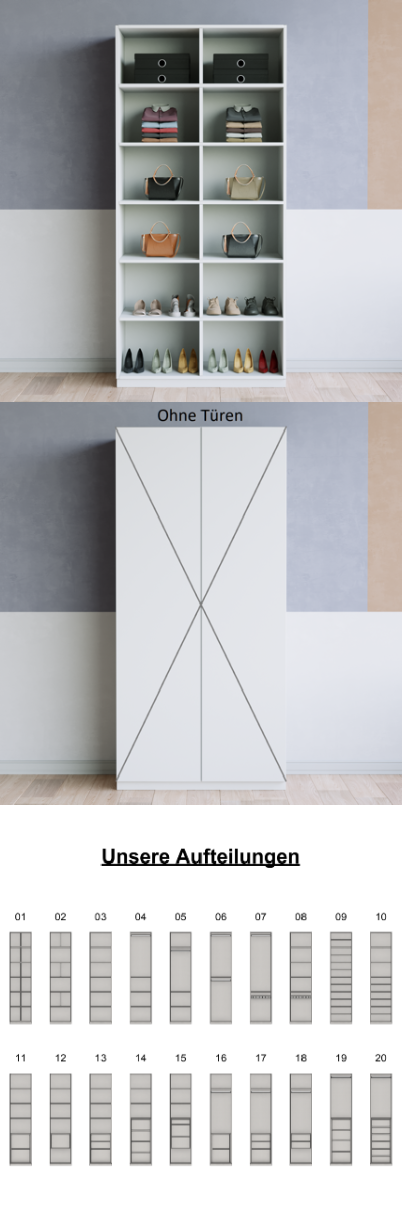 Kleiderschrank (G) - Prices from 800.00 to 899.00