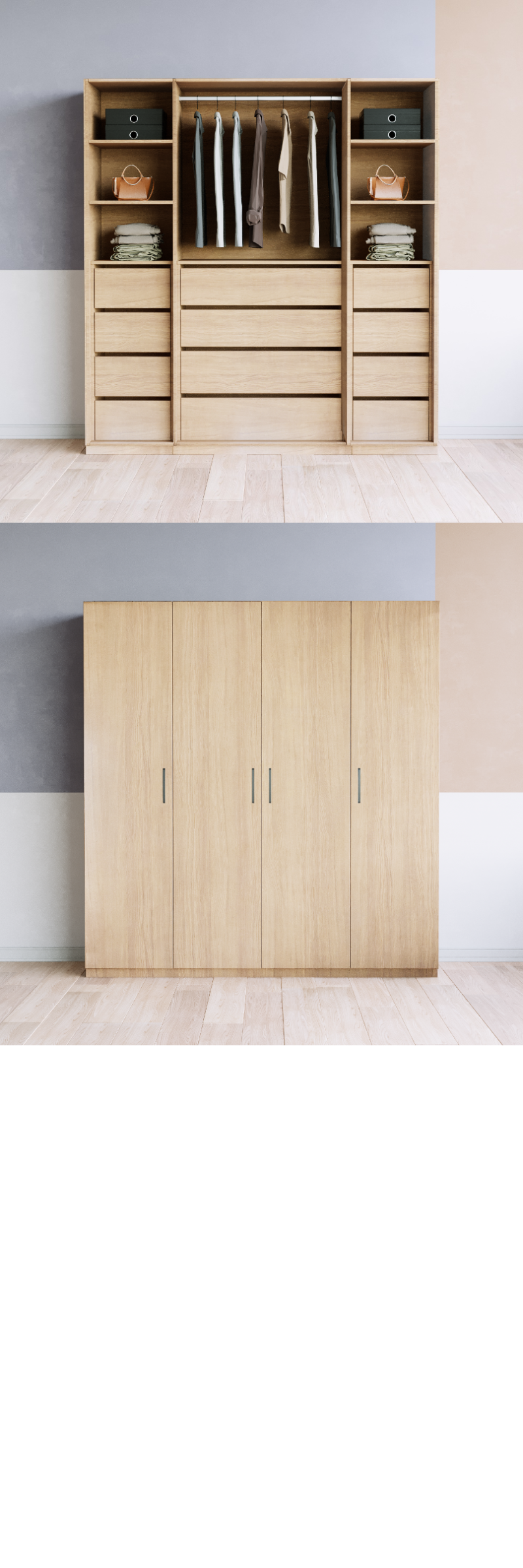 Kleiderschrank (K+G+K) - Prices from 3500.00 to 3599.00