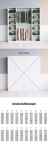 Kleiderschrank (K+G+K) - Prices from 1300.00 to 1399.00