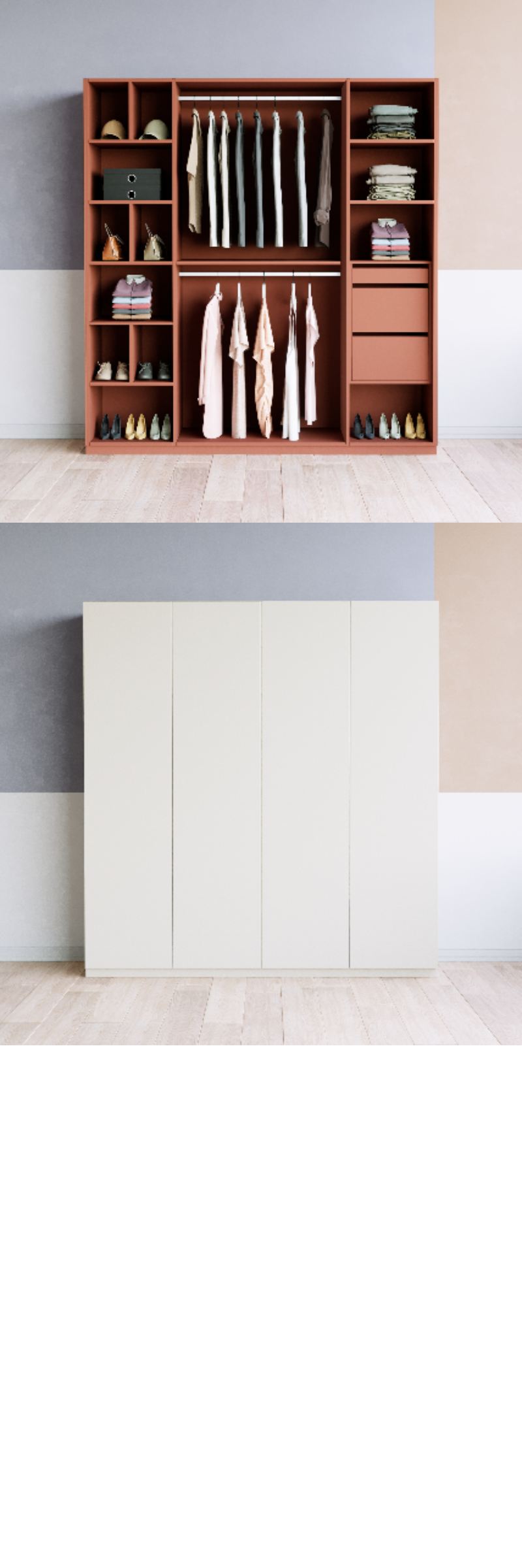 Kleiderschrank (K+G+K) - Prices from 2300.00 to 2399.00