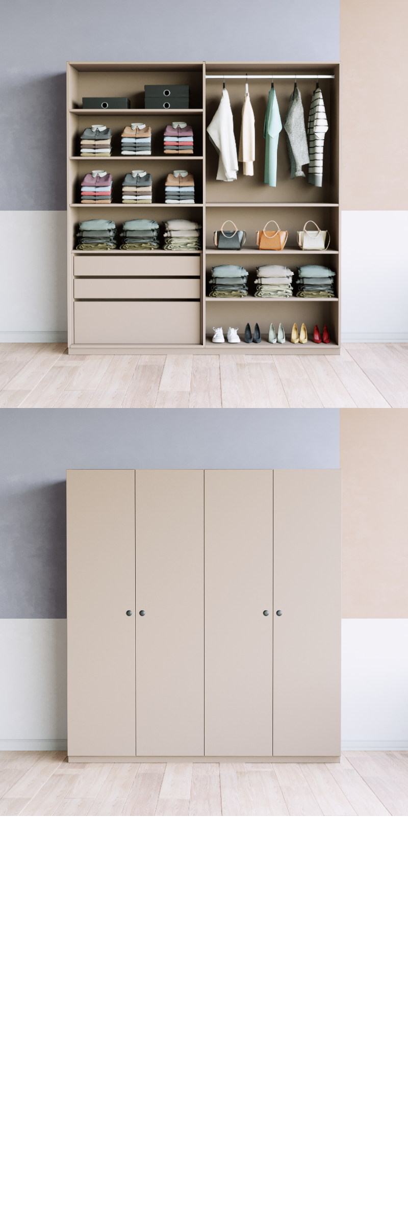 Kleiderschrank (G+G) - Prices from 1800.00 to 1899.00