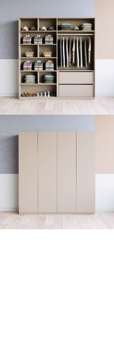 Kleiderschrank (G+G) - Prices from 1400.00 to 1499.00